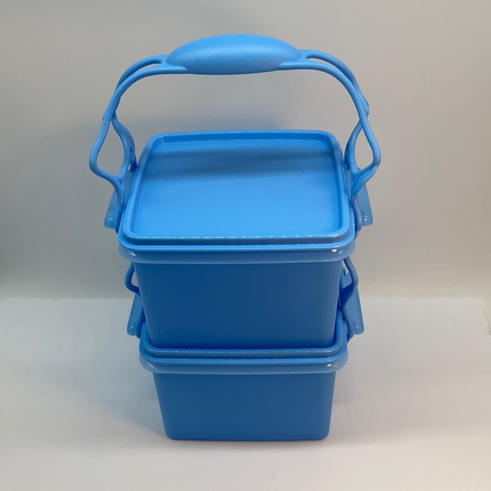 Tupperware Double Deep  Blue Limited Container